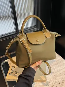 Elegant Women's Solid Color Handbag, Fashionable Multi-Functional Dumpling Bag, Chic Casual Tote for All Seasons, High-End Commuter Shopping Bag