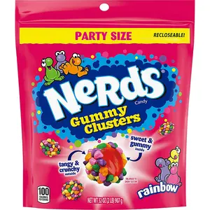 Nerds Gummy Clusters, Party Size, 32 oz. Candy Sweet Nerds Gummy Clusters, Party Size, 32 oz. Candy Sweet