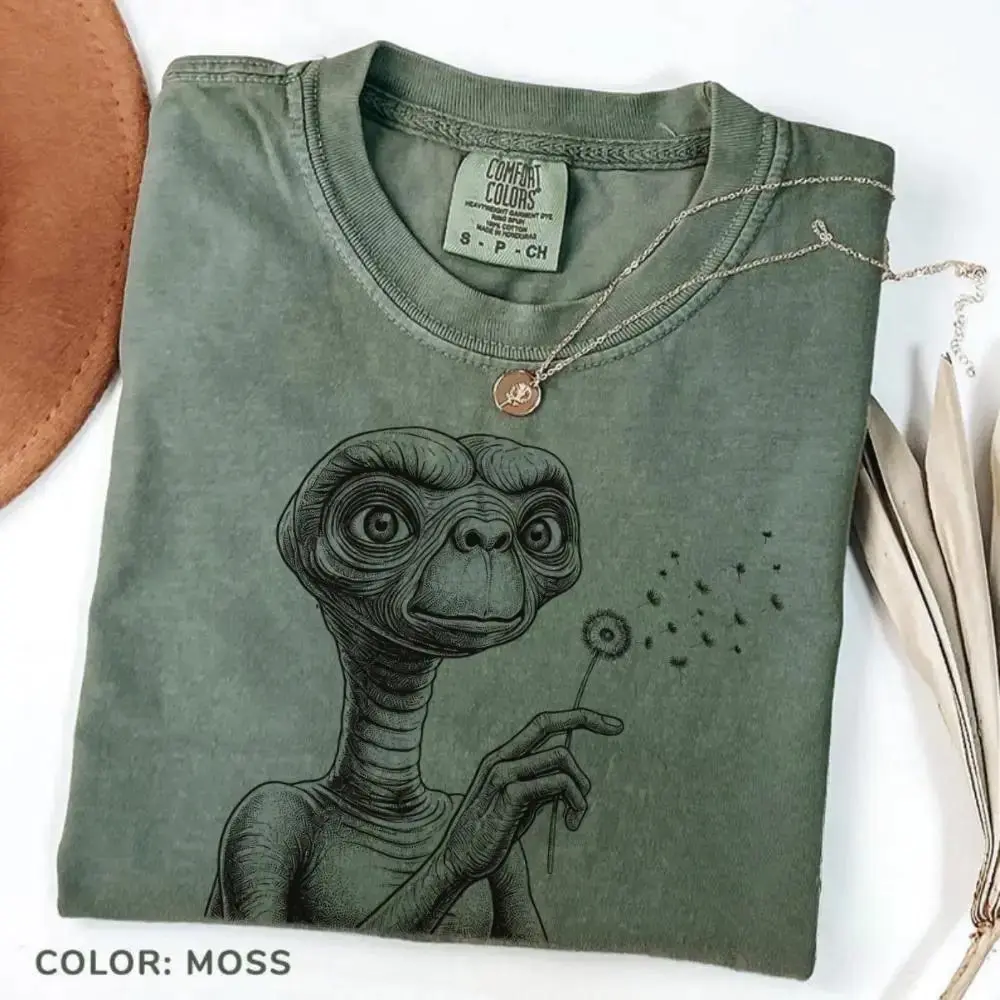 Comfort Colors Alien Shirt, Funny Cryptid Tee, Extraterrestrial Graphic Tee, Sci Fi Gift, I Want to Believe, Area 51 Space Lover, Cryptid Gift