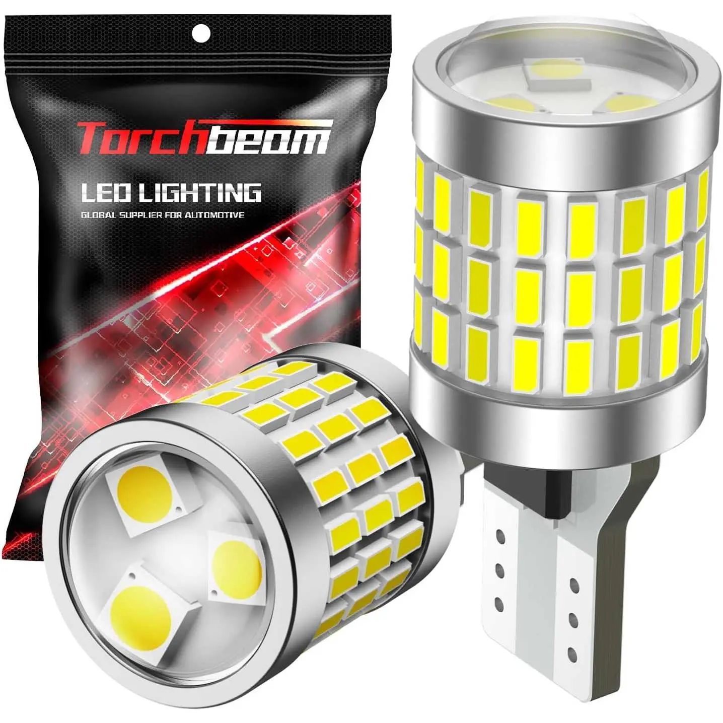 Torchbeam 912 LED Bulb Reverse Light 1800 Lumens Xenon White 6000K 300% Brighter 54pcs High Power SMD Chips 30000h Life Extension for Ford F150