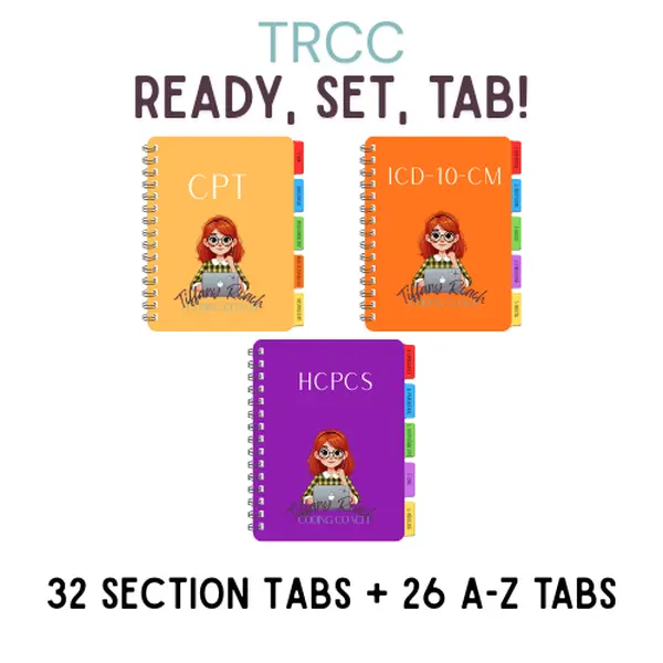 All Books (ICD-10-CM, CPT, HCPCS) TRCC Tabbing System