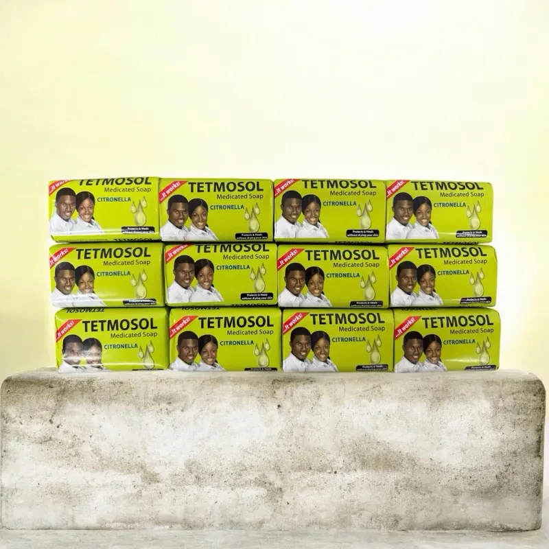 Medicated Bar Soap with Citronella for Skin Protection, Gentle Body Cleansers, Dermatologist Recommended - Pack of 12, 75g Each, Body Care, Citronella Oil, Gentle Wash, Skin Defense, No, Solid