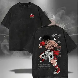 Dempsey Roll Origin Ippo Makunouchi K.B.G. T-Shirt Hajime no Ippo Boxing Streetwear Unisex Fit Graphic Tee Casual Cotton Top Fan Merch For Men Boys