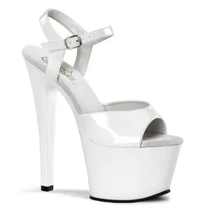 7 Inch Heel SKY-309 White