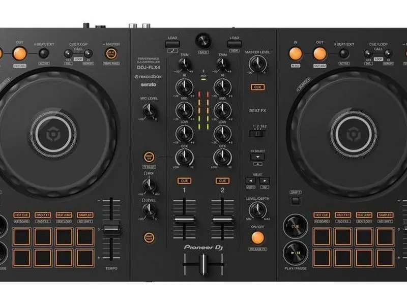 Pioneer DJ 1155282 2-Channel USB DJ Controller - Portable Mini Console Mixer for Android Smartphone Audio Streaming Devices