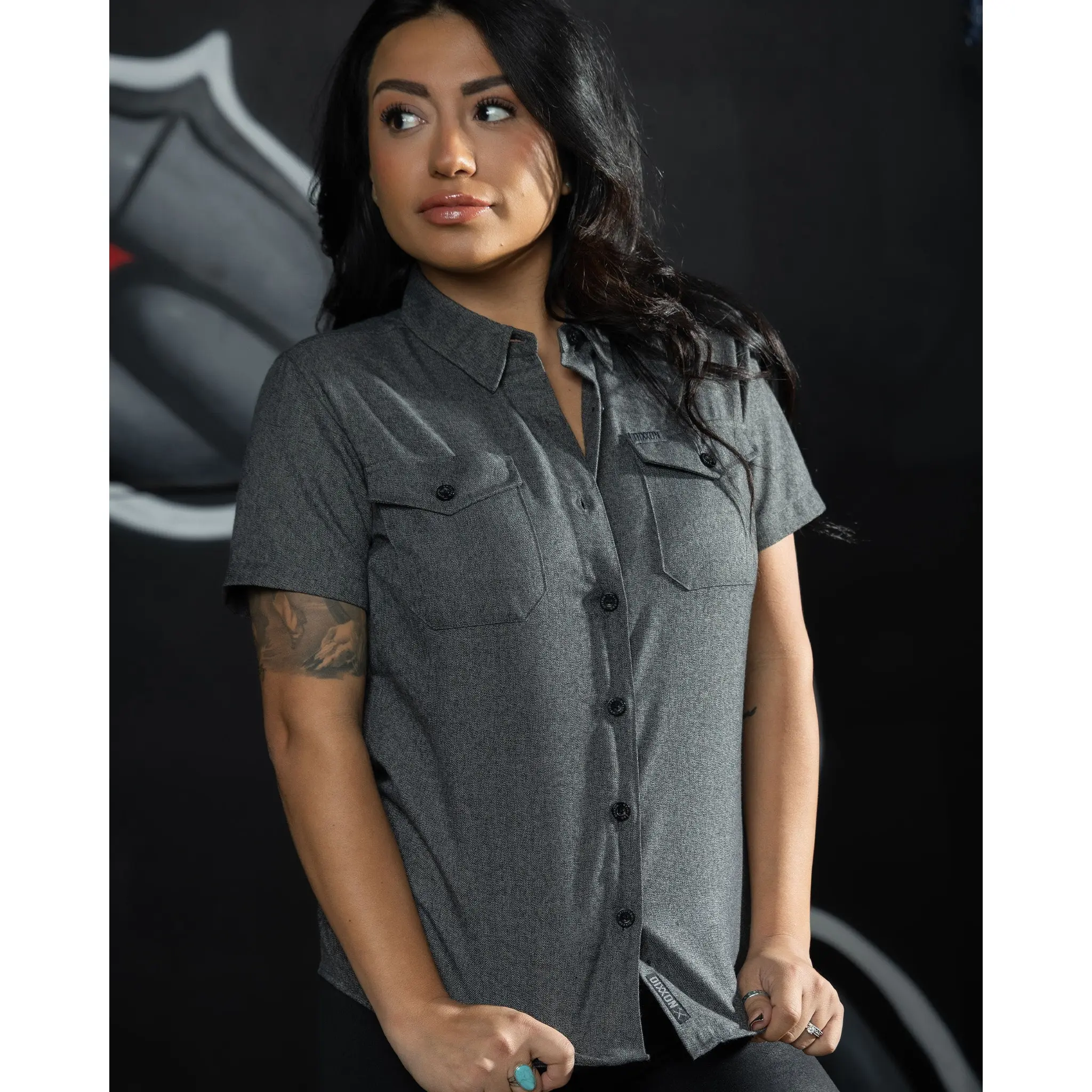 Women's Obsidian Short Sleeve Flannel