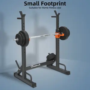 ROCKRAF 550 LBS Max Load Adjustable Squat Rack - Multi-Function Weight Lifting Home Gym Stand,Multi-Function Squat Press Barbell Rack Stand, Height Adjustable Barbell，Max Load 550lbs,Fitness Exercise Equipment Home Gym