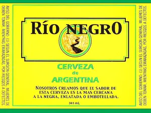 Vintage Beer Rio Negr0 Bottle Single Self Adhesive Label - License and Royalty Free for Film Use