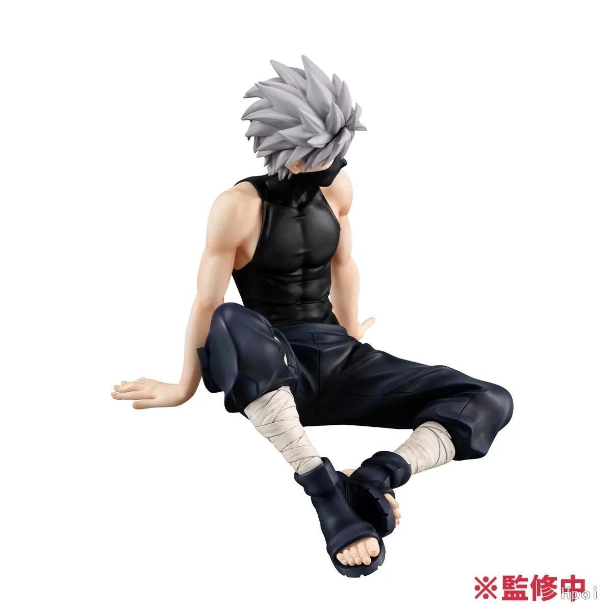 9cm Anime Hatake Kakashi Figure Sitting Posture Stars PVC Collection Model Birthday Gifts Ornaments Toys no box