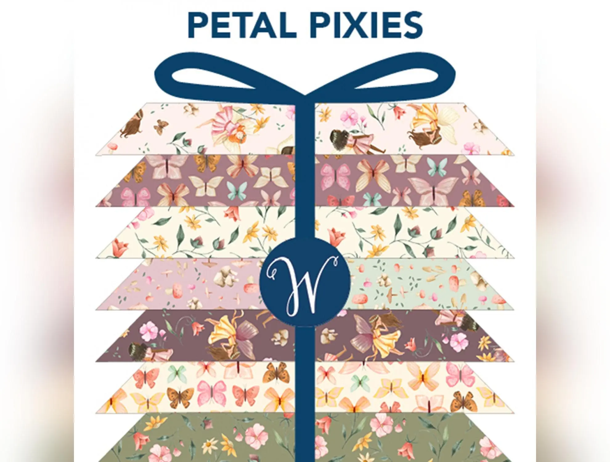 Petal Pixies | Fat Quarter Bundle by Whistler Studios for Windham Fabrics | 14 pcs