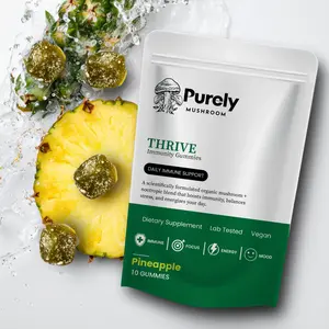 Purely Mushroom – Thrive Mushroom Gummies– Immunity+ Energy Support – 10 Count Bag