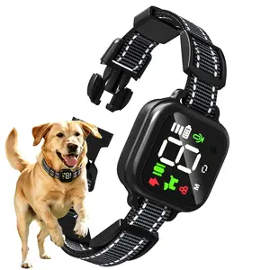 Uscamel Dog Bark Collar for Dogs, 4 Modes Auto Shock Collar No False Trigger Smart Barking Collar for Training with Beep, Vibration & Shock USCAMEL