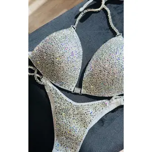 Super White Sparkle Competition Bikini