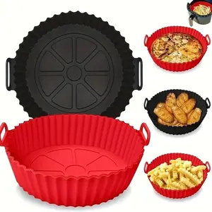 Non-Stick Air Fryer Silicone Mat - Reusable, Durable, High-Temperature Resistant Baking Sheet Liner, Easy-Clean Cooking Mat for Oven, Toaster Oven & Countertop Fryers, Air Fryer Accessories
