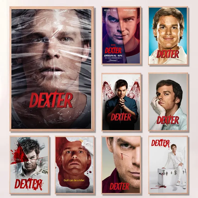 Dexter (2006),Movie Poster,High Quality Print, Wall Art, Room Decor, Art Poster For Gift Unframed