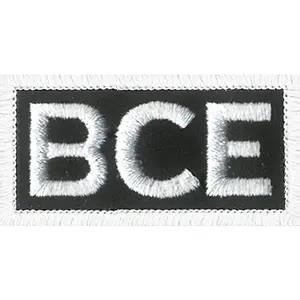 4TS BCE Embroidered Pencil Tab Patch