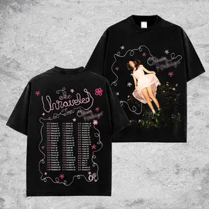 Olivia Unravels Massive Global Tour Dates 2026 Retro Unisex 100% Heavyweight Cotton T-Shirt, Olivia Tour Cotton Music Shirt, Oversized Vintage Tee, Pop Music Merch, Gift for Music Fans, Pop Culture Shirt