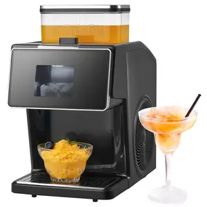 Snowflake Ice Machine 44LBS/24H, Snowflake Ice Maker with Stainless Steel Blade & 0.2 Gal Tank - Electric Snow Cone Maker with 60S Fast Pre-Cooling, Perfect for Home, Parties & Small Gatherings, Commercial Grade Ice Shaver