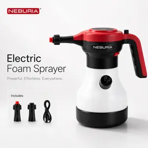 NEBURIA Electric Foam Sprayer, Cordless High Pressure Foam Cannon for Car Wash, One-Touch Thick Foam, Rechargeable Cleaner
