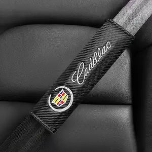1/2Pcs Short plush shoulder guard for car seat belts,  comfortable and extended shoulder guard For Cadillac ATS BLS CT4 CT5 CT6 CTS ESCALADE SLS STS XT5 XT6 XTS