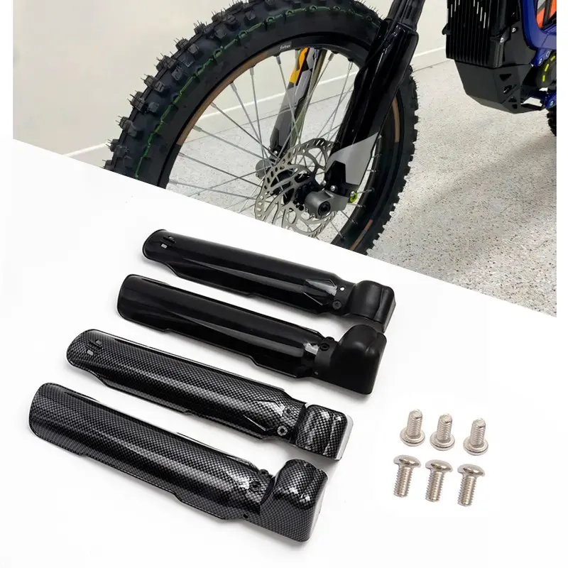 Motorcycle Front Shock Carbon Fiber Guard Front Fork Protection Cover Suitable for Sur Ron Light Bee X/S Electric Pit Bike Motorcycle Parts
