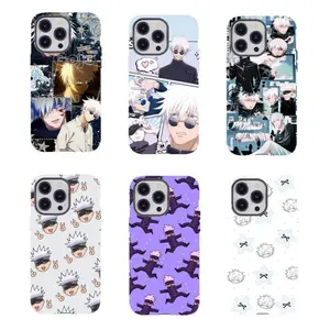 Anime J-Jujutsu Kaisen Gojo Satoru Phone Case Compatible for iPhone 17 16 15 14 13 12 11 and for Samsung Galaxy S21-S25 Perfect Gift for Anime Manga Fans Lovers