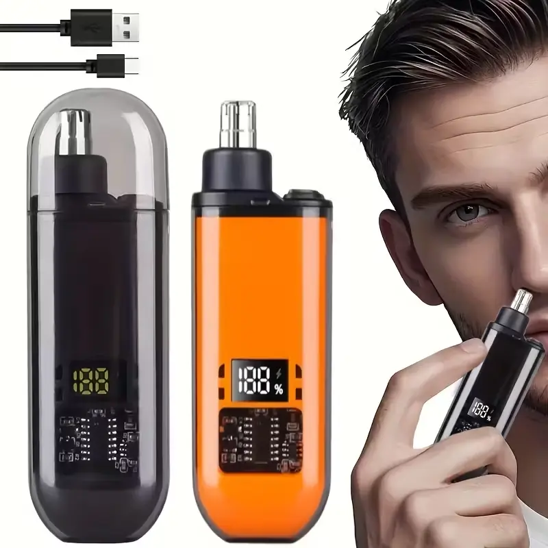 Electric Nose Hair Trimmer, Rechargeable Ear Hair Removal Tool for Men and Women, Portable Clipper, Gift for Any Special Occasion
