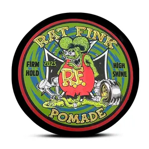 Rat Fink Pomade | Water Based | Strong Hold | High Shine | Enriched with Castor Oil and Coconut Oil | Summer Sea Breeze Scent, 4 oz.
