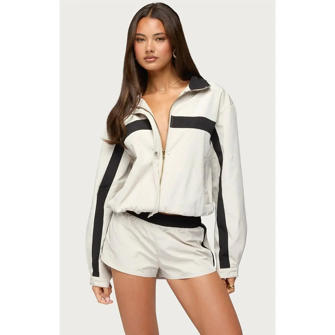 Edikted Women's Emrie Stripey Nylon Jacket