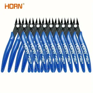 2/5/10pcs 5-Inch Wire Cutters Set of 10 - Precision Flush Cutter Pliers, Durable Steel, Rust-Resistant, Micro Side Cutting Nippers for Electronics, Zip Ties, Crafts, Model Kits
