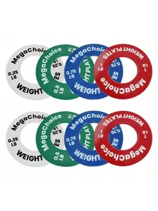 Small Weight Plates Set,Fractional Bumper Plates Set Of 8 (0.25lbs 0.5lbs 0.75lbs 1lbs Pairs) Steel Change For Home Gym