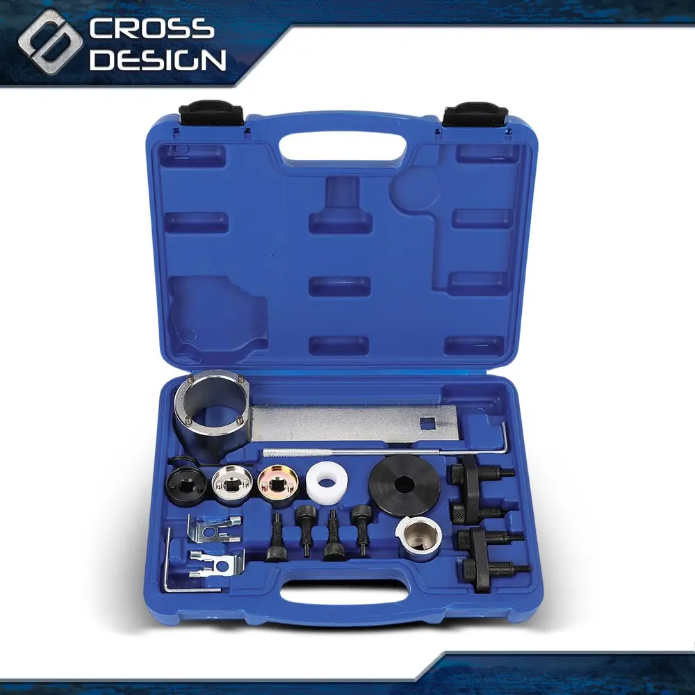 CROSSDESIGN Engine Camshaft Timing Tools Kit, Complete Mechanics Tool Set for Audi VW 1.8-2.0L TSI/TFSI EA888 Engines, T10352 Compatible, 100% Brand New, 1X Camshaft Adjustment Plate, 1X Key for the Chain Tensioner