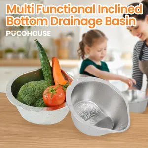 Commercial-Grade Stainless Steel Colander -  Heavy Duty Food Strainer Basket, Rust-Proof & Dishwasher Safe, BPA-Free & Food Safe for Pasta, Vegetables, Fruits - Home & Restaurant Kitchen Tool, Restaurant Kitchenware | Commercialgrade Kitchenware