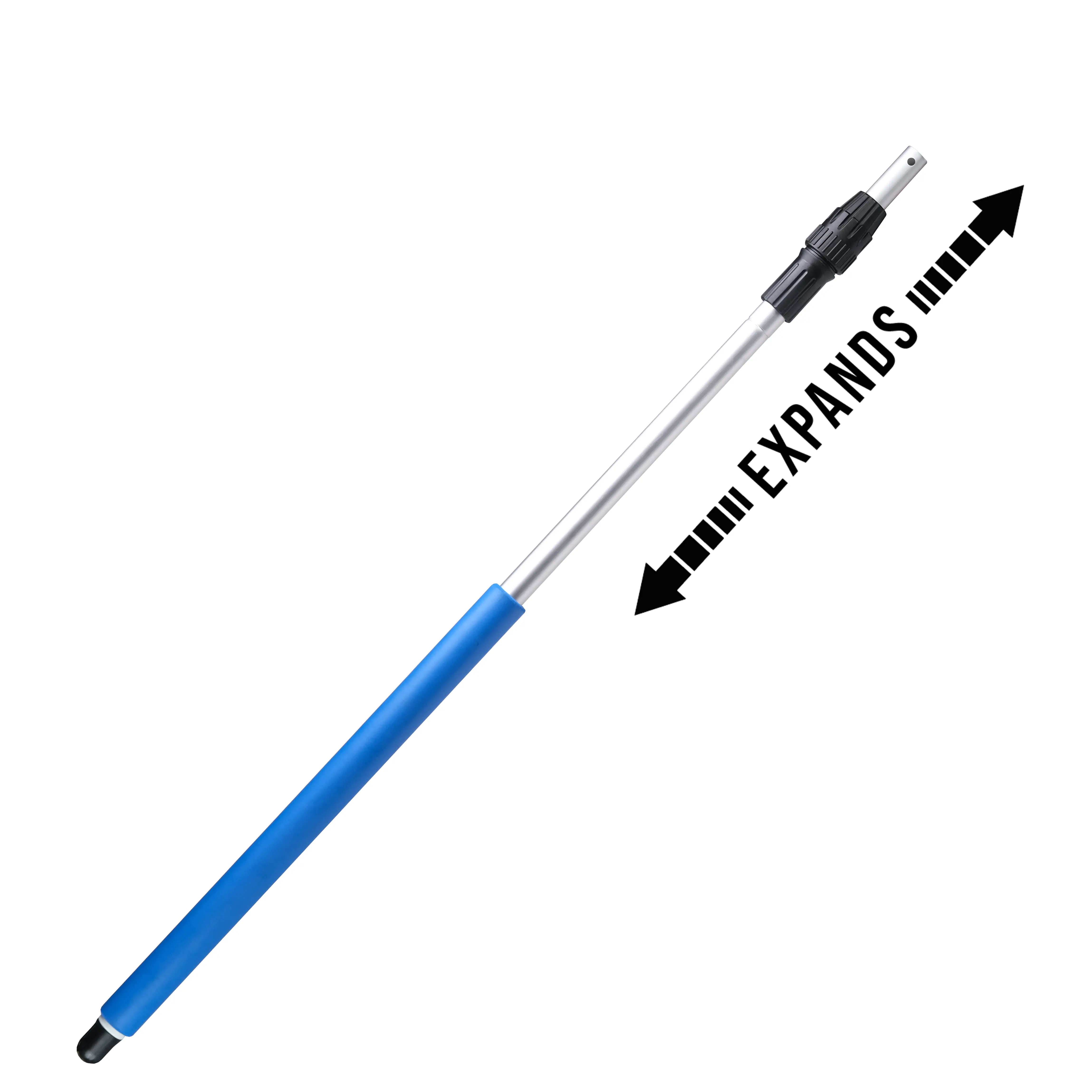 Autofiber Pro+ Mitt on a Stick, 2-Piece Telescoping Pole (42"-72") with Foam Grip, Control Function, High and Low Reach Capability, Hole Tip Design, 42" To 72"