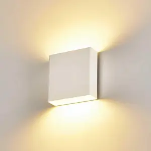 Indoor Outdoor Up and Down Wall Sconce, 5%-100% Dimmable 18W, 5 Color Temperature Selectable (2700K-5000K), Modern Lighting for Living Room/Porch, CRI90+, 120V-277V, ETL FCC Certified