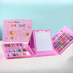 208 pcs watercolor pens, student watercolor pen set with easel, creative art supplies, Art Craft Supplies, children's painting set art kit, children's gift