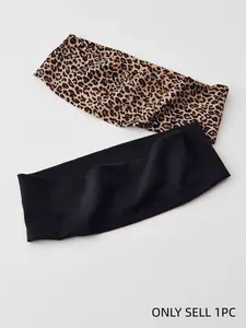 Women's Fashion Leopard Print Hairbands, Yoga Sports Headbands, Gym Wrap Headband, Workout Headband, Daily Use, Pack of 2, Stylish and Comfortable, Elastic Headbands