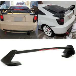 Trunk Spoiler w/3RD LED Brake Ligh Compatible with 2000-2005 Toyota Celica Rear Lid Wing Painted Matte Black TRD Style Car Automotive Vehicle