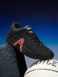 1 Pair Multi-color Outdoor Practical Athletic Basketball Shoes - KPU Upper + High-elastic Cushioning + Rubber Outsole, For Outdoor Basketball Competition & Daily Styling, Strong Wrap, Anti-slip & Wear-resistant