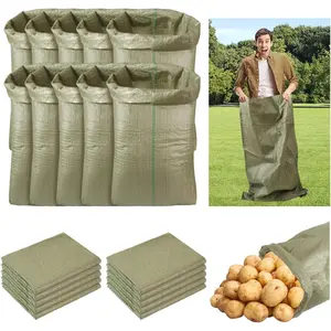 20Pcs Potato Sack Race Bags Large Size Game Race Bag Set Suitable for Carnival Easter Christmas Outside Lawn Sports Games, Birthday Parties, Outdoor Family Gatherings, Barbecues