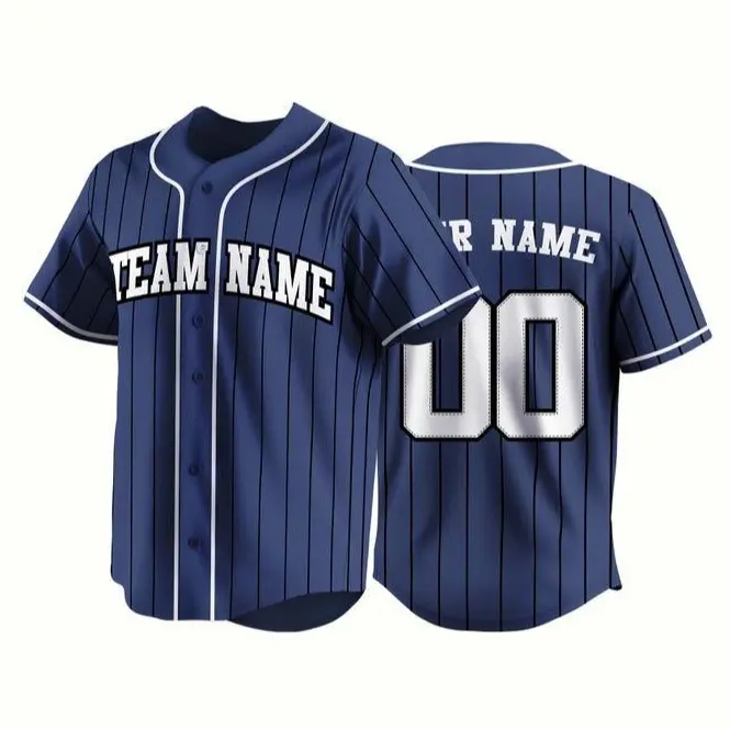 Navy Baseball Jersey Personalized Team Uniform #BaseballJersey