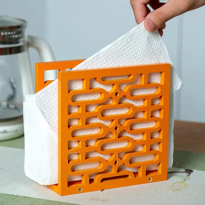 Retro Star Napkin Holder-Orange