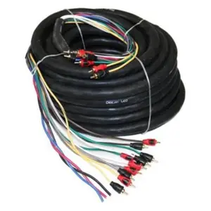 Deejay LED TBHMED52COPPER Copper Cables & Connector Kit, 52 ft., 10 RCA, 3 Power, Tech Accessories for Controller Accessories