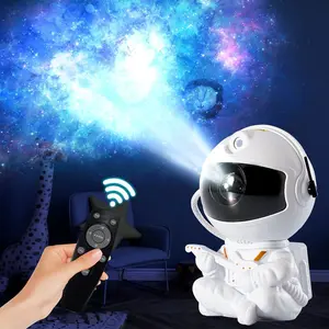 Astronaut Star Projector for Kids 8 Modes + Remote 270° LED Girls Room Decor Home Theater TikTok Pick Christmas Gift - Audio