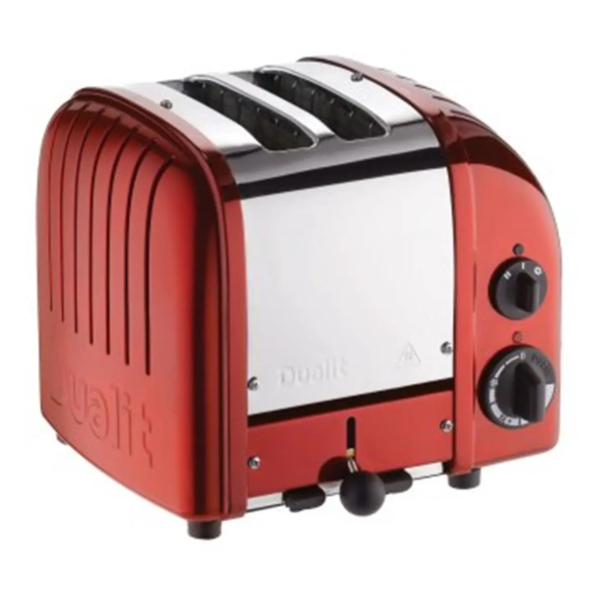 212 MAIN 2-Slice Retro Chic Toaster - Stylish Candy Red, 1250Watts, Compact Form, 2 Extra-Wide Slots, 10x8x9 Inch/10w x 8d x 9h Inches, Removable Crumb Tray, 2-Slice Toaster