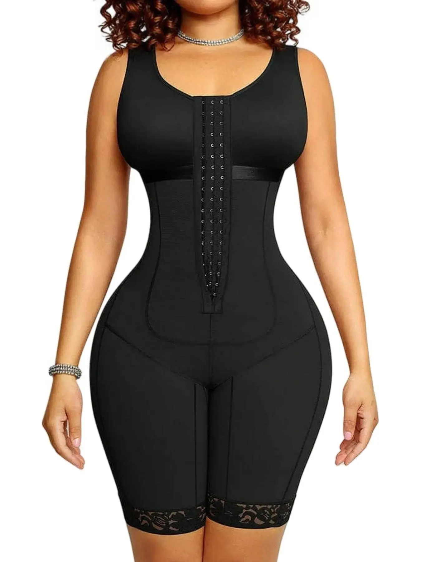 JMK Fajas 1 Count  Women's Shapewear Bodysuit Underwear, Fajas,  Colombian Shapewear, Faja Perfect Shaper, With Hooks Bodysuit, Butt Lifting And Tummy Control ﻿Jumpsuit, Full Shapewear, Suitable For Daily Wear, Gym