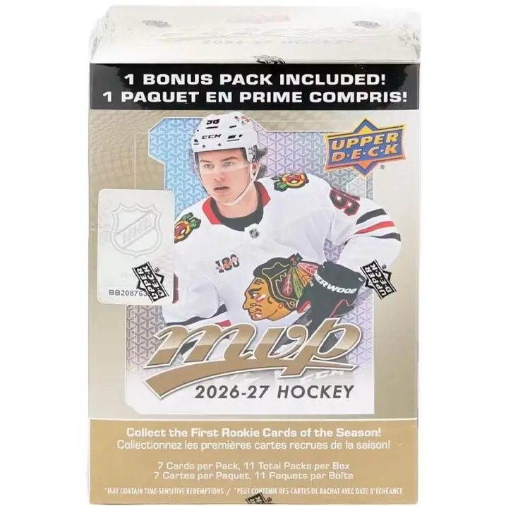 2026/27 Upper Deck MVP Hockey Blaster Box 2026/27 Upper Deck MVP Hockey Blaster Box