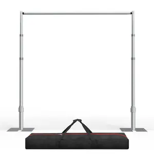 EMART Pipe and Drape Backdrop Stand Kit, 12ftx10ft Heavy Duty Adjustable Photo Background, Metal Frame with Flat Base for Wedding, Birthday Party, Banquet Decorations professional photography