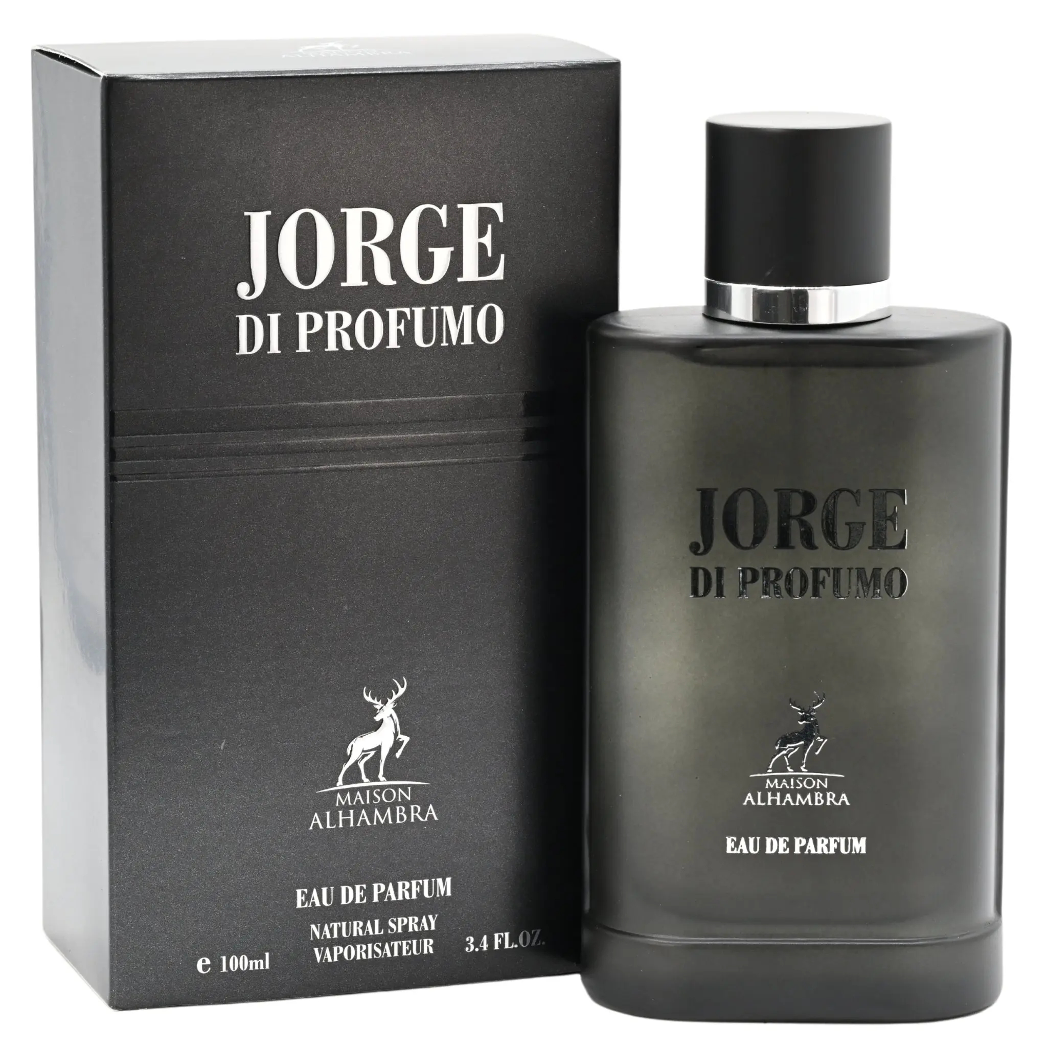 Maison Alhambra Jorge Di Profumo EDP for Men, Elegant Woody & Earthy Fragrance with Bergamot, Tobacco, and Vetiver Notes, 3.4 fl oz Eau de Parfum Spray, Elegant Fragrance, Perfumes Fragrance Blend