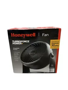 Honeywell 10” Black Turbo Force Power Table Fan, 30ft. Air Circulation Power, 3 Speed, 90° Pivot, HPF820BWM